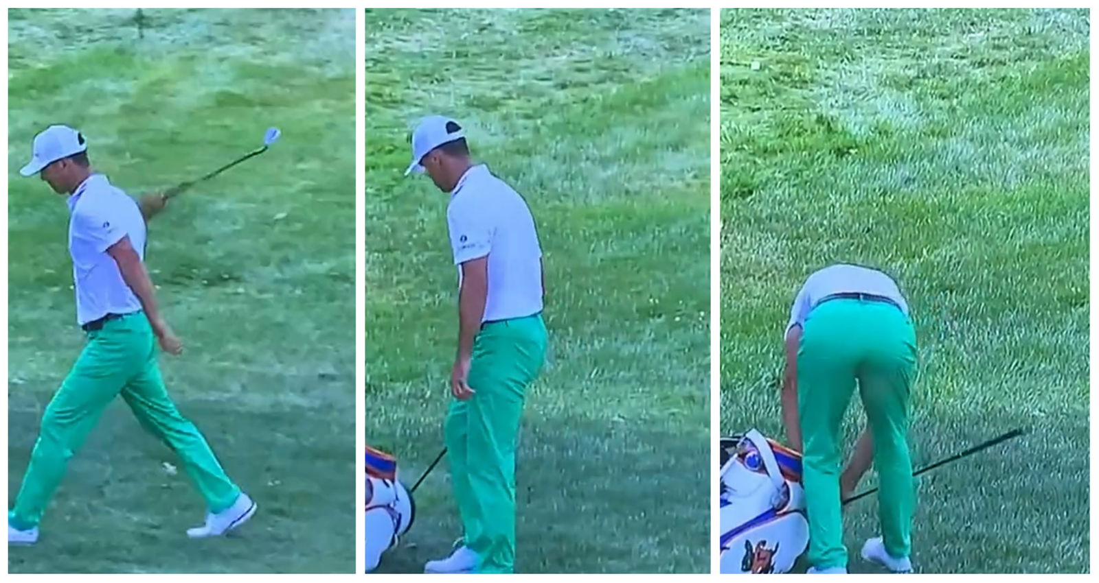 WATCH: Comedy unfolds after Billy Horschel slams wedge into golf bag
